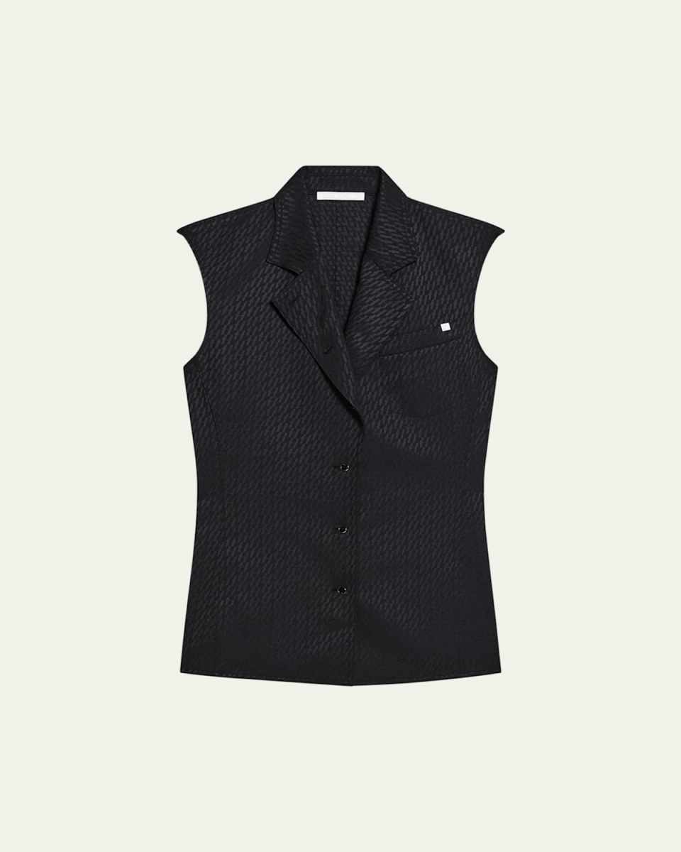 Modest Logo Jacquard Vest